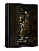 The Love Letter, c.1669-70-Johannes Vermeer-Framed Stretched Canvas