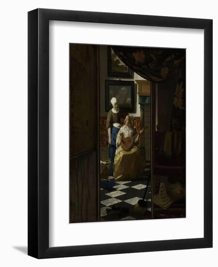 The Love Letter, c.1669-70-Johannes Vermeer-Framed Giclee Print