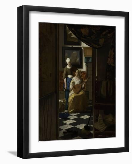 The Love Letter, c.1669-70-Johannes Vermeer-Framed Giclee Print