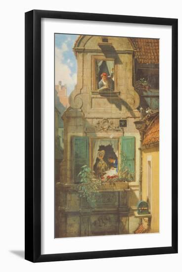 The Love Letter-Carl Spitzweg-Framed Collectable Print