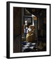 The Love Letter-Johannes Vermeer-Framed Giclee Print