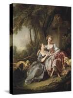 The Love Letter-Francois Boucher-Stretched Canvas