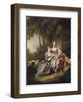 The Love Letter-Francois Boucher-Framed Art Print