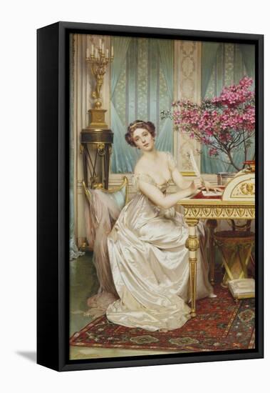 The Love Letter-Joseph Frederic Soulacroix-Framed Stretched Canvas