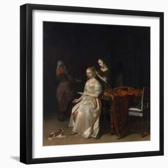 The Love Letter-Jacob Ochtervelt-Framed Giclee Print