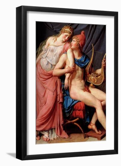 The Love of Helen and Paris-Jacques-Louis David-Framed Art Print