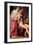 The Love of Helen and Paris-Jacques-Louis David-Framed Art Print