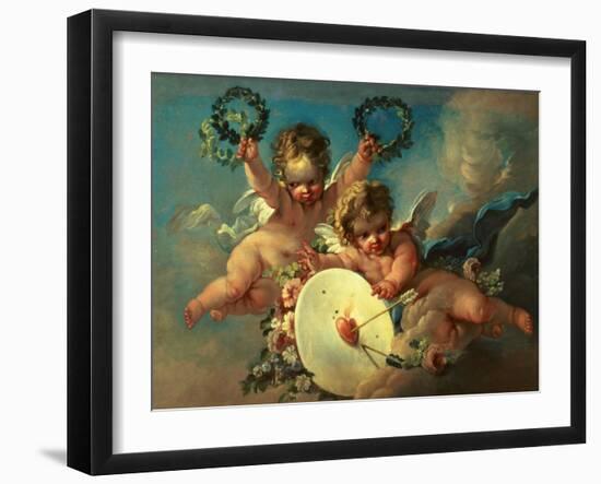 The Love Target, 1758-Francois Boucher-Framed Giclee Print