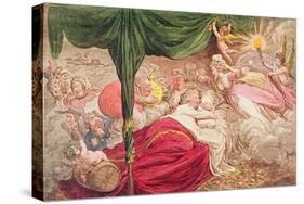 The Lover's Dream, 24th January 1795-James Gillray-Stretched Canvas