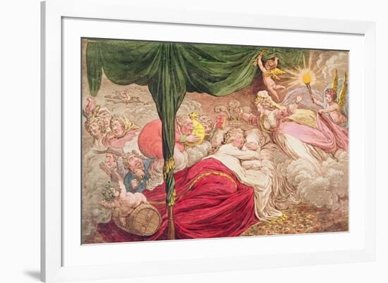 The Lover's Dream, 24th January 1795-James Gillray-Framed Giclee Print