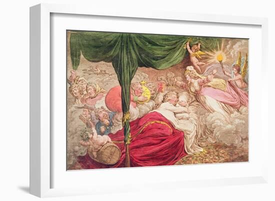 The Lover's Dream, 24th January 1795-James Gillray-Framed Giclee Print