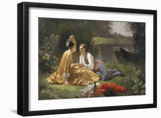 The Lover's Picnic-Auguste Hadamard-Framed Premium Giclee Print