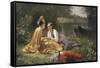 The Lover's Picnic-Auguste Hadamard-Framed Stretched Canvas