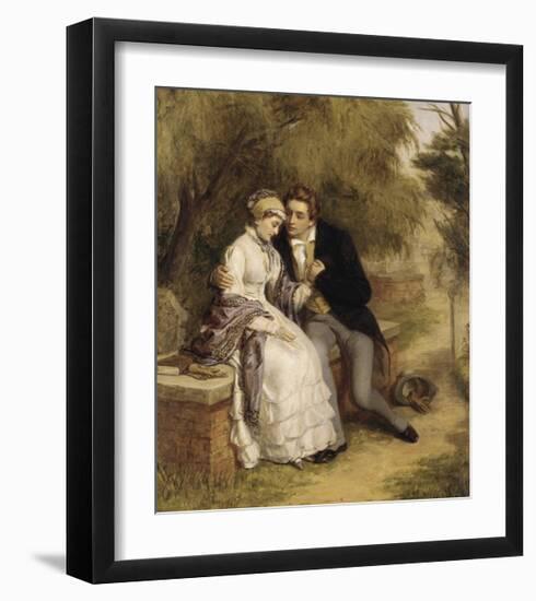 The Lover's Seat: Shelley and Mary Godwin-William Powell Frith-Framed Premium Giclee Print