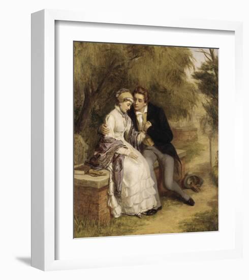 The Lover's Seat: Shelley and Mary Godwin-William Powell Frith-Framed Premium Giclee Print