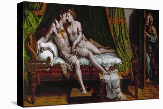 The Lovers. (1524-1526)-Giulio Romano-Stretched Canvas
