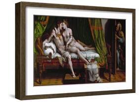 The Lovers. (1524-1526)-Giulio Romano-Framed Giclee Print