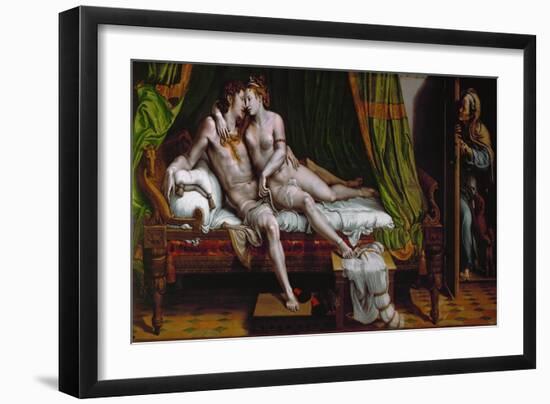 The Lovers. (1524-1526)-Giulio Romano-Framed Giclee Print