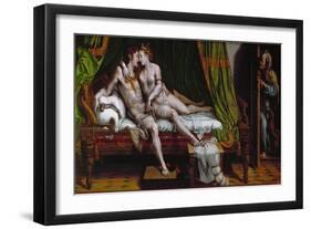 The Lovers. (1524-1526)-Giulio Romano-Framed Giclee Print