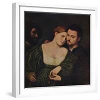 'The Lovers', 1525-1530 (c1940)-Paris Bordone-Framed Giclee Print