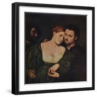 'The Lovers', 1525-1530 (c1940)-Paris Bordone-Framed Giclee Print