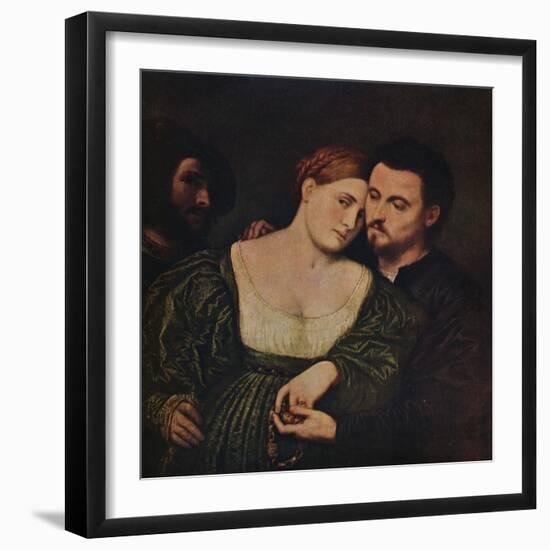 'The Lovers', 1525-1530 (c1940)-Paris Bordone-Framed Giclee Print