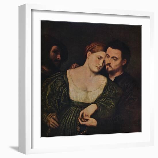 'The Lovers', 1525-1530 (c1940)-Paris Bordone-Framed Giclee Print