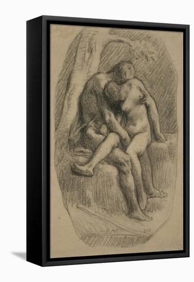 The Lovers, 1846-50-Jean-Francois Millet-Framed Stretched Canvas