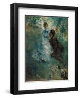 The Lovers, 1875-Pierre Auguste Renoir-Framed Giclee Print