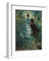 The Lovers, 1875-Pierre Auguste Renoir-Framed Giclee Print