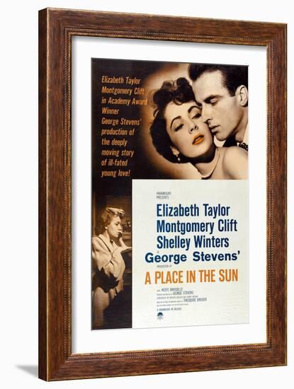 The Lovers, 1951, "A Place In the Sun" Directed by George Stevens-null-Framed Giclee Print