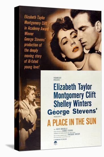 The Lovers, 1951, "A Place In the Sun" Directed by George Stevens-null-Stretched Canvas