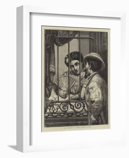 The Lovers, a Cuban Street Scene-null-Framed Giclee Print