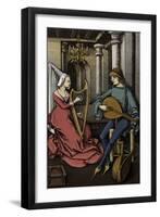 'The Lovers' by Israel van Meckenem-Israhel van, the younger Meckenem-Framed Giclee Print