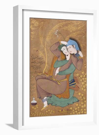 The Lovers, c.1630-Riza-i Abbasi-Framed Giclee Print