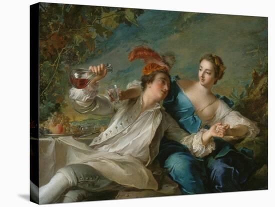 The Lovers (Chivalric Scene), 1744-Jean-Marc Nattier-Stretched Canvas