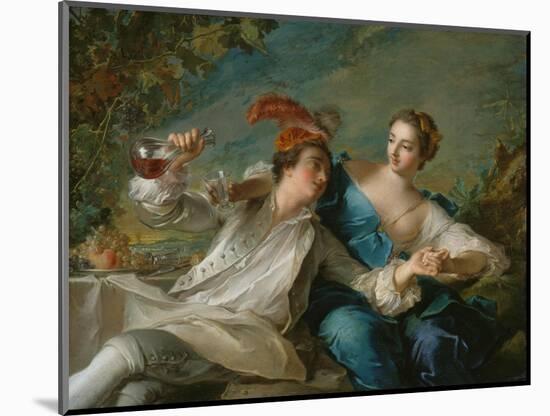 The Lovers (Chivalric Scene), 1744-Jean-Marc Nattier-Mounted Giclee Print