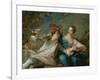 The Lovers (Chivalric Scene), 1744-Jean-Marc Nattier-Framed Giclee Print