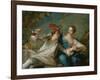 The Lovers (Chivalric Scene), 1744-Jean-Marc Nattier-Framed Giclee Print