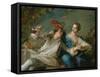 The Lovers (Chivalric Scene), 1744-Jean-Marc Nattier-Framed Stretched Canvas