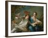 The Lovers (Chivalric Scene), 1744-Jean-Marc Nattier-Framed Giclee Print