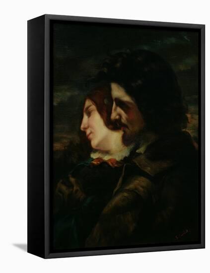 The Lovers in the Countryside, after 1844-Gustave Courbet-Framed Stretched Canvas