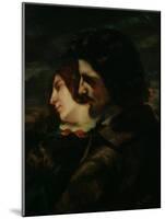 The Lovers in the Countryside, after 1844-Gustave Courbet-Mounted Giclee Print