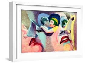 The Lovers of Paris: The Kiss, 1929-Robert Delaunay-Framed Giclee Print