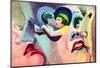 The Lovers of Paris: The Kiss, 1929-Robert Delaunay-Mounted Giclee Print