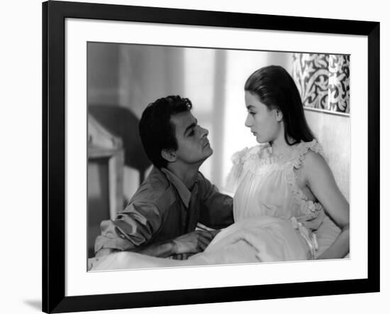 THE LOVERS OF VERONA, (aka LES AMANTS by VERONE) by Andre Cayatte with Anouk Aimee, Serge Reggiani,-null-Framed Photo