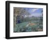 The Lovers on the River Bank, C.1910-20 (Pastel & W/C on Paperboard)-Ker Xavier Roussel-Framed Giclee Print