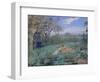 The Lovers on the River Bank, C.1910-20 (Pastel & W/C on Paperboard)-Ker Xavier Roussel-Framed Giclee Print