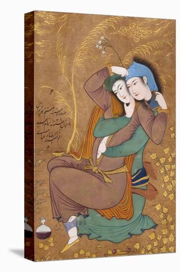 The Lovers-Riza-i Abbasi-Stretched Canvas