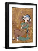 The Lovers-Riza-i Abbasi-Framed Art Print